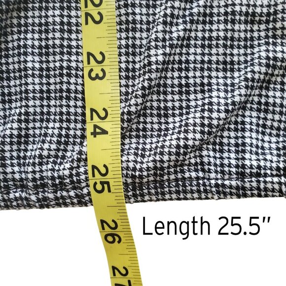 Michael Kors Houndstooth Print Elastic Waist Blouson Peasant Top S - Picture 13 of 16